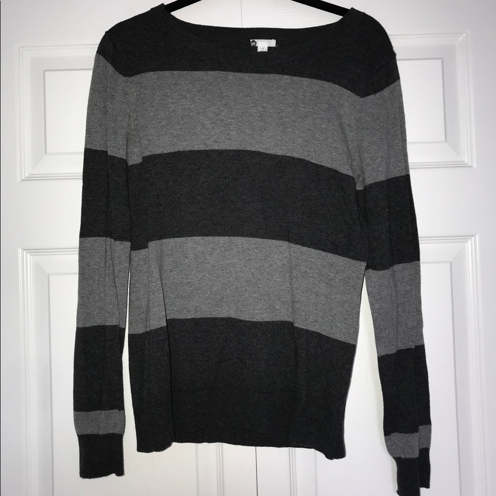 BP Nordstrom grey striped sweater